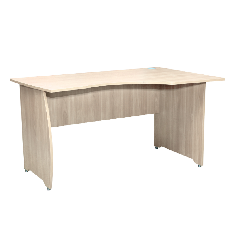 Вчительський стіл із ЛДСП, із отворами для проводів офісної техніки, АЛМАНТ, 1400х700х750 мм